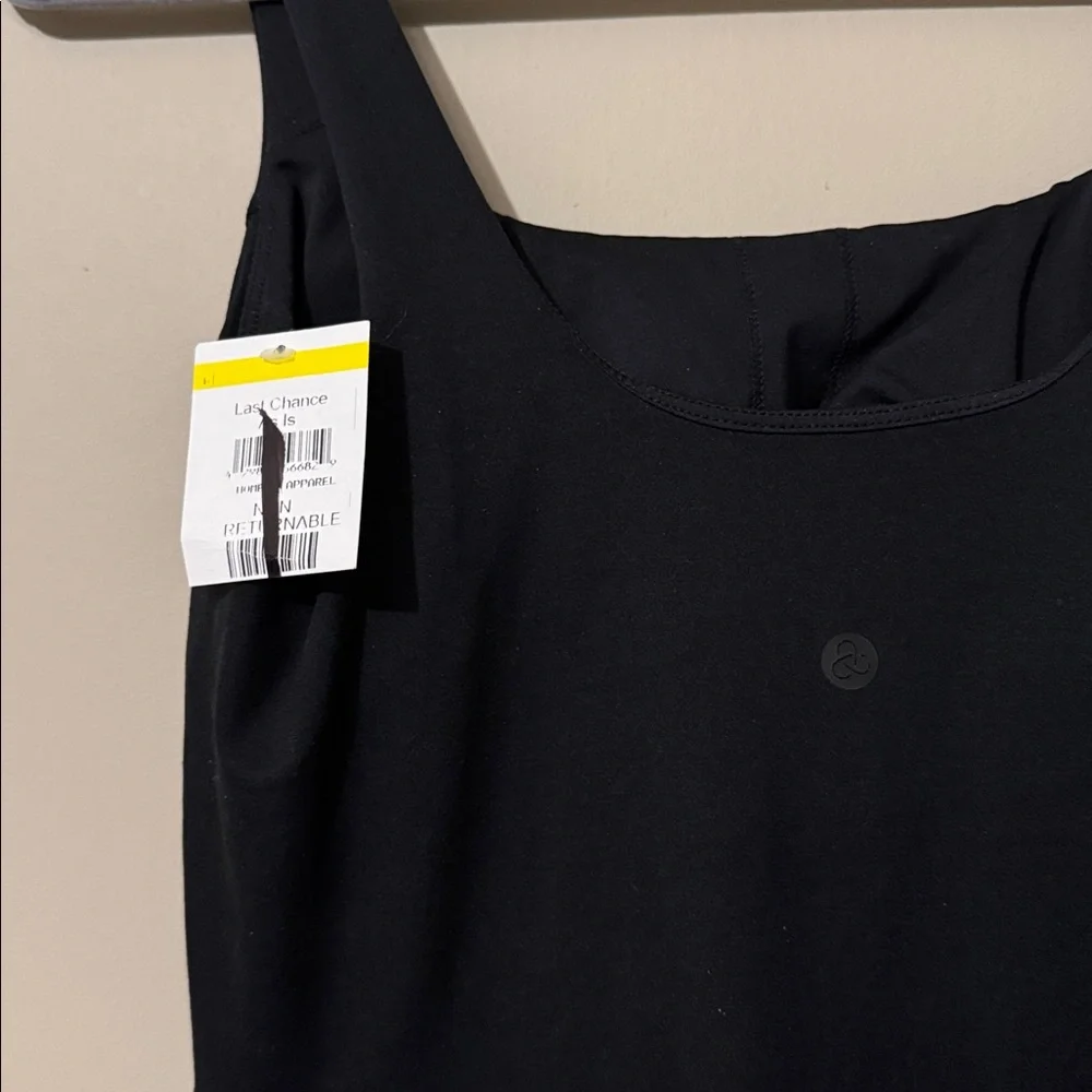 NWT- Zella Effortless Square Neck Midi Dress, Black, Small - Picture 12 of 12